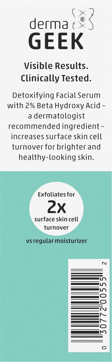 slide 2 of 7, Derma Geek dermaGEEK Detoxifying Facial Serum, 1.3 FL OZ, 1.3 oz