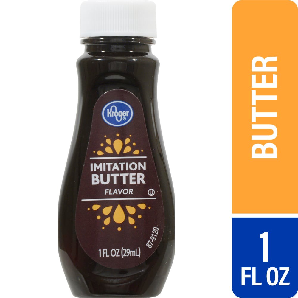 slide 1 of 4, Kroger Imitation Butter Flavor, 1 fl oz