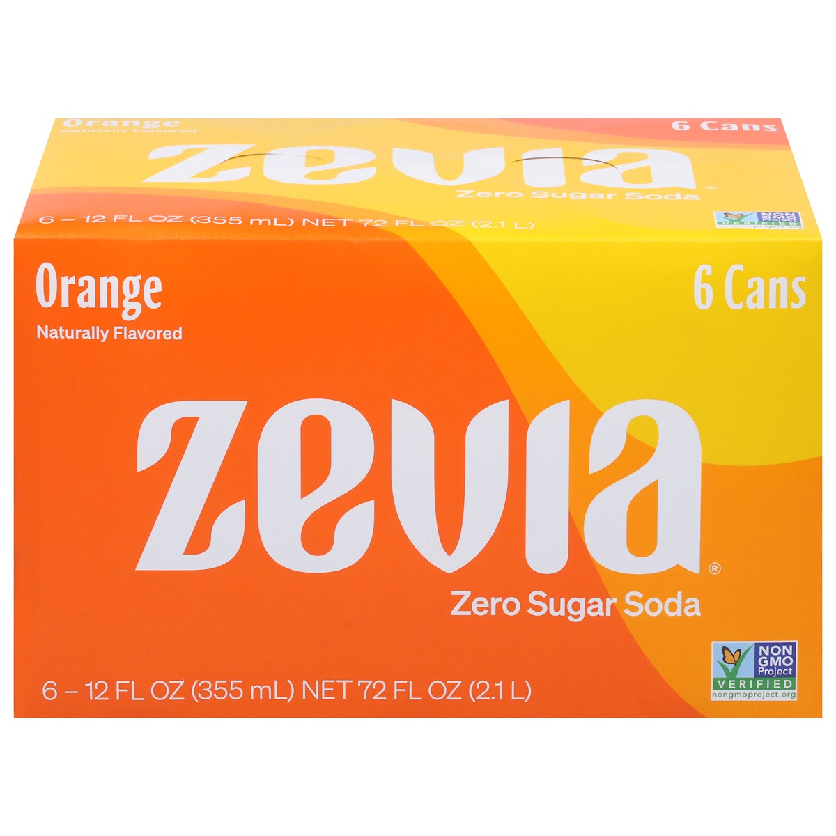 slide 1 of 9, Zevia Orange Soda 6Pk, 6 ct
