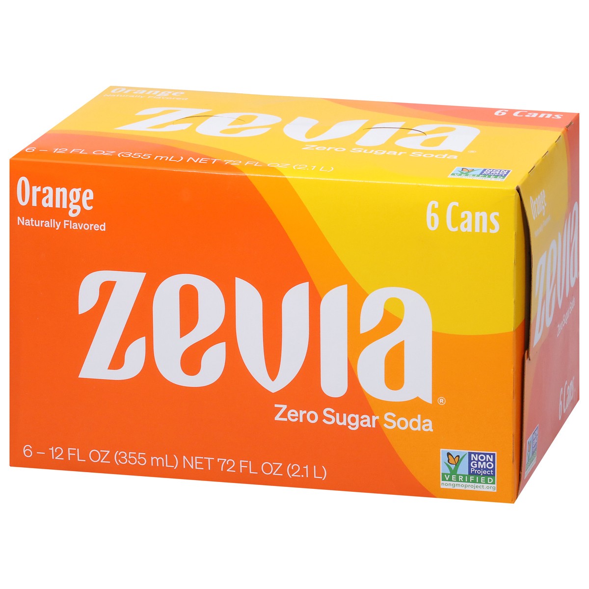 slide 3 of 9, Zevia Orange Soda 6Pk, 6 ct