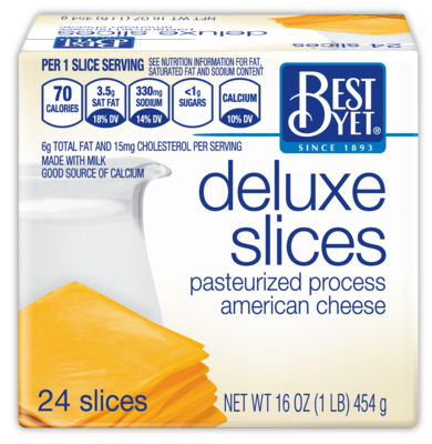 slide 1 of 1, Best Yet Deluxe American Cheese, 12 oz