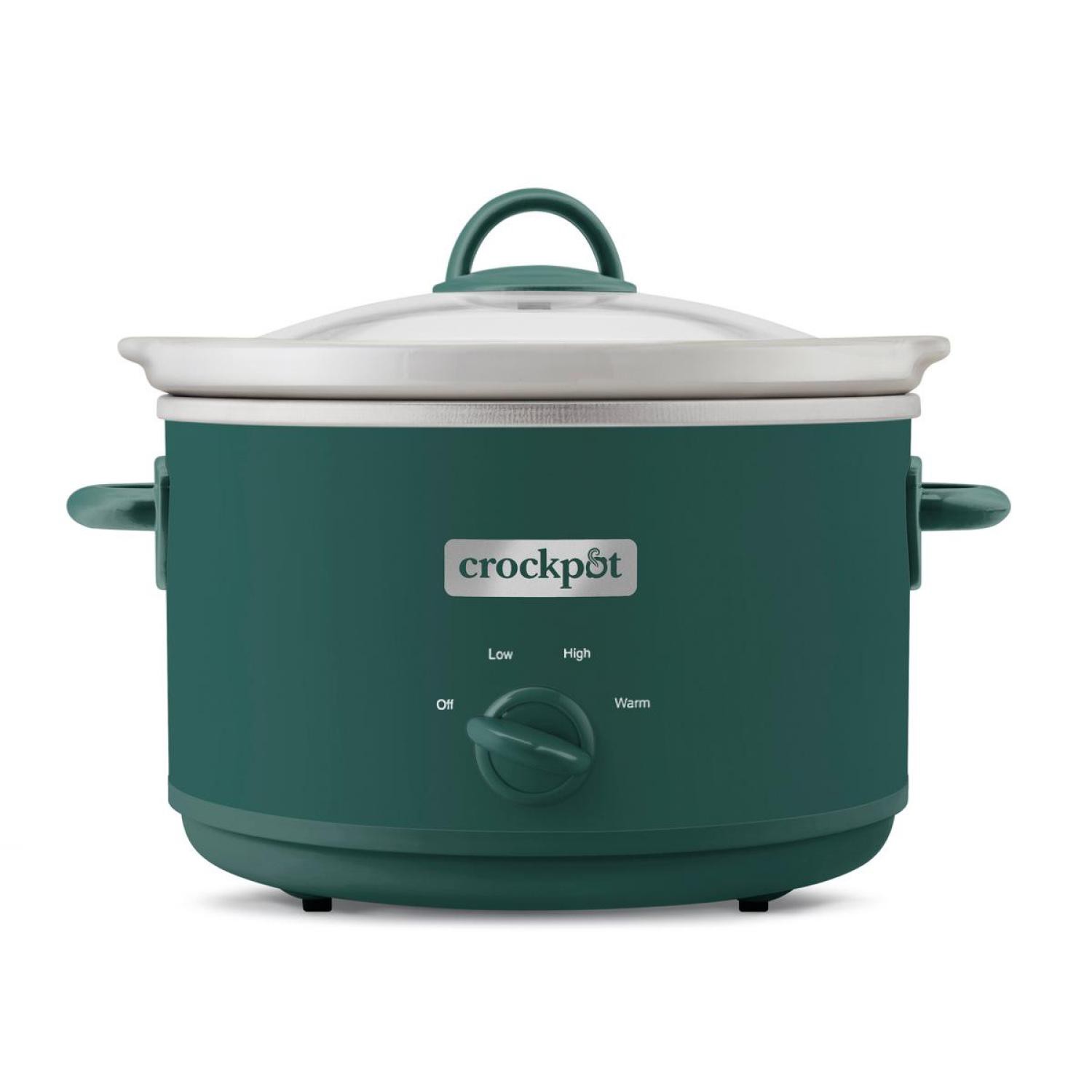 slide 1 of 3, CROCK POT Crockpot® Manual Design Series 4.5 Quart Slow Cooker, Ponderosa Green, 4.5 qt