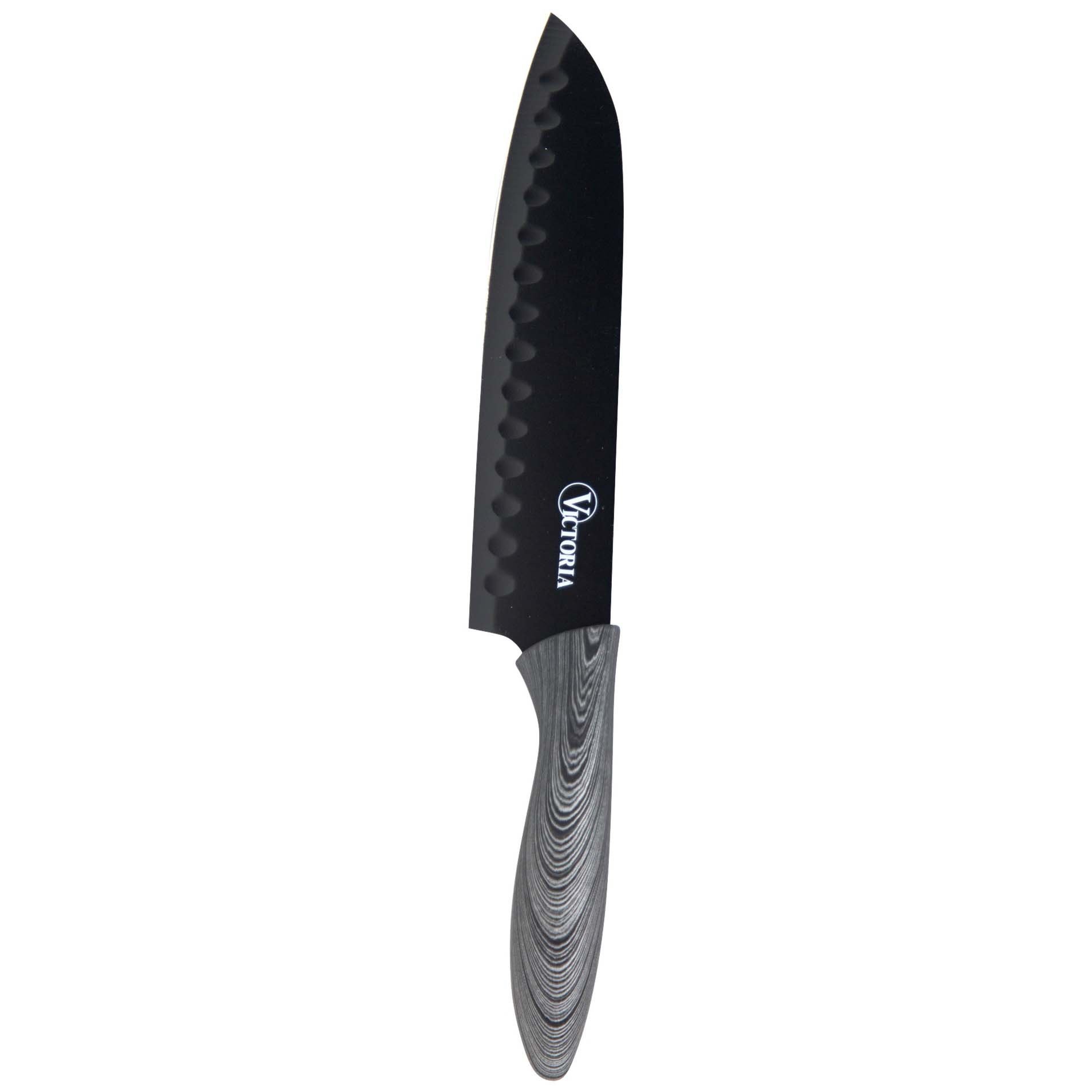 slide 1 of 1, Victoria Ashwood Stainless Steel Santoku Knife, 1 ct