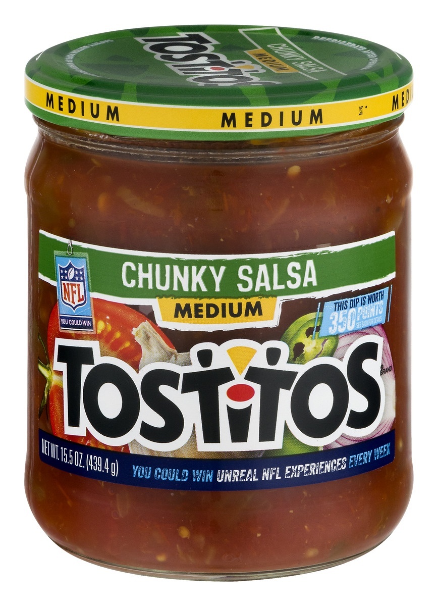 slide 1 of 3, Tostitos Chunky Salsa Medium, 15.5 oz
