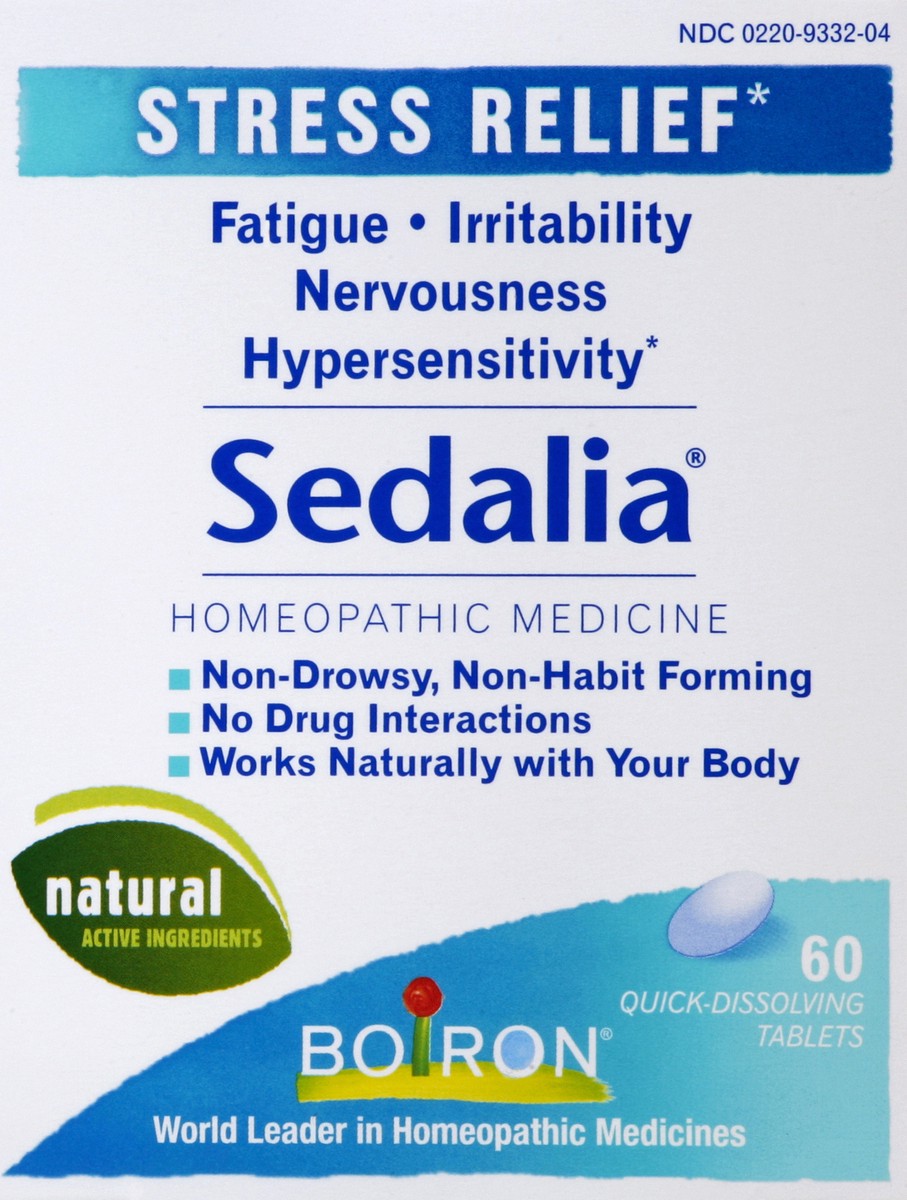 slide 4 of 4, Boiron Sedalia Stress Homeopathic Quick Dissolving Tablets, 60 ct