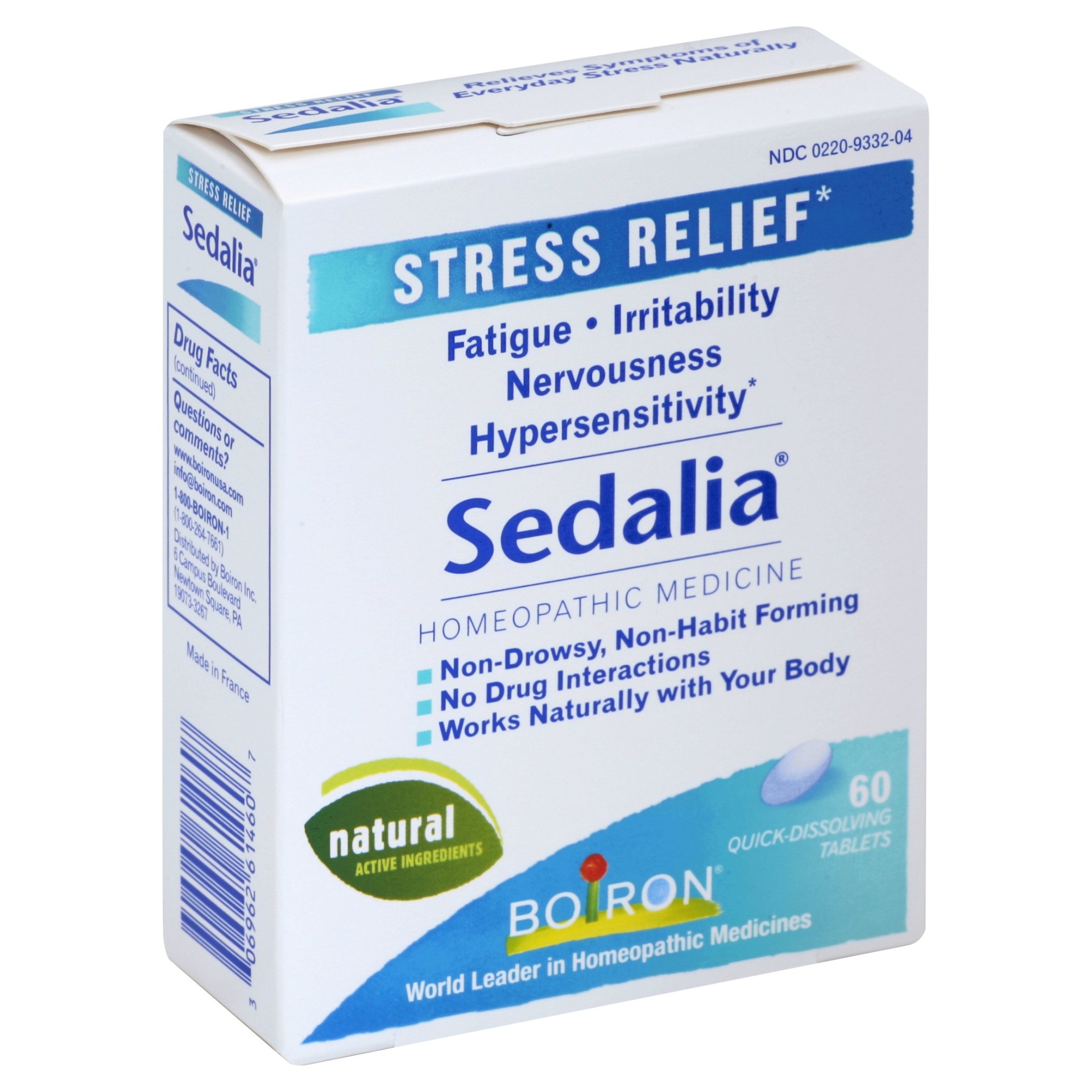 slide 1 of 1, Boiron Sedalia Stress Homeopathic Quick Dissolving Tablets, 60 ct