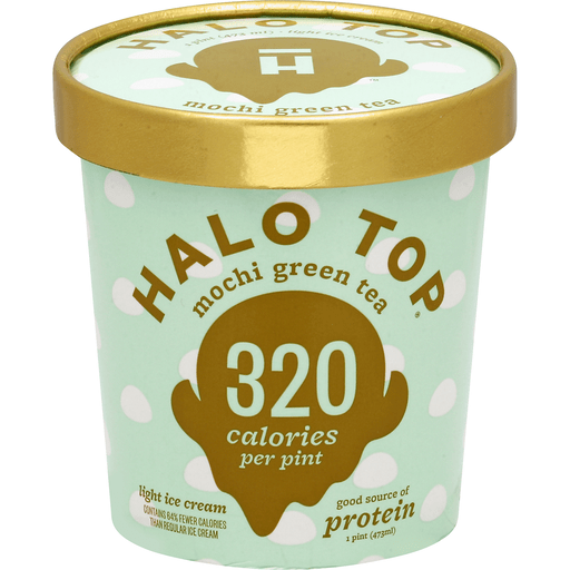 slide 2 of 2, Halo Top Creamery Mochi Green Tea Ice Cream, 1 pint