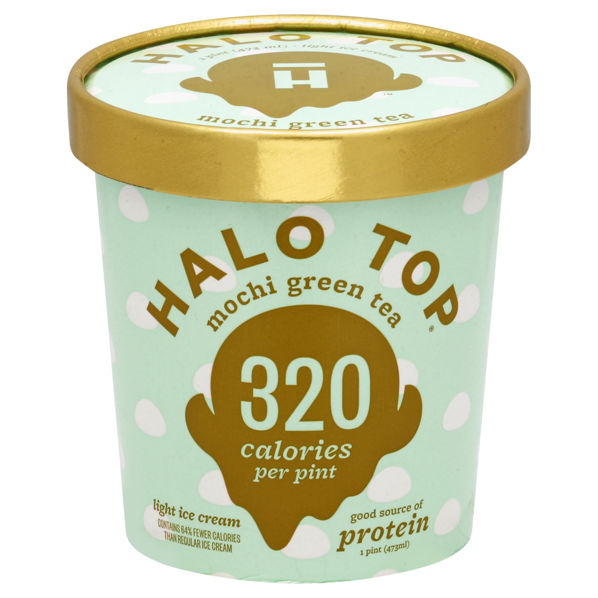 slide 1 of 2, Halo Top Creamery Mochi Green Tea Ice Cream, 1 pint