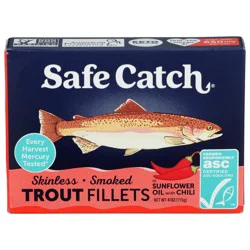 SAFE CATCH Safecatch Smoked Trout In Sunflower Oil, 4 Oz