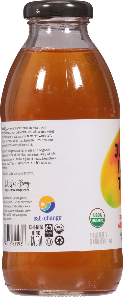 slide 6 of 9, Just Ice Tea Mango White Tea - 16 fl oz, 16 fl oz