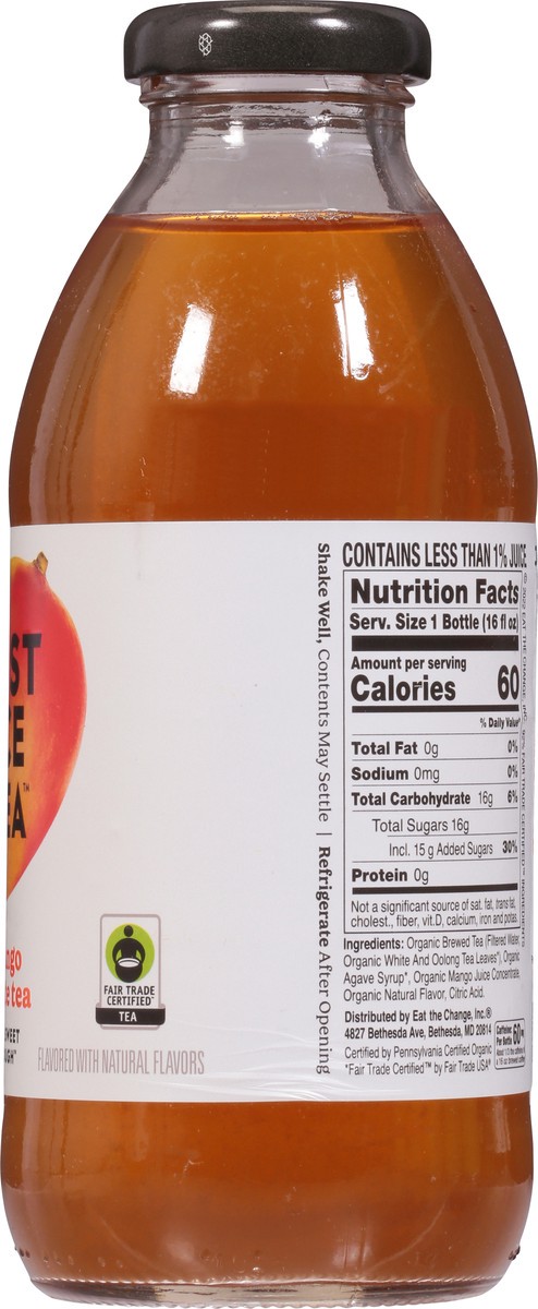 slide 3 of 9, Just Ice Tea Mango White Tea - 16 fl oz, 16 fl oz