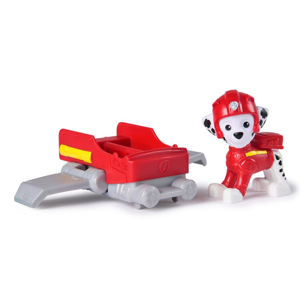 slide 5 of 6, Paw Patrol Action Pups Marshall Action Figure & Hoverboard Airplane Toy with Foldable Wings, 1 ct
