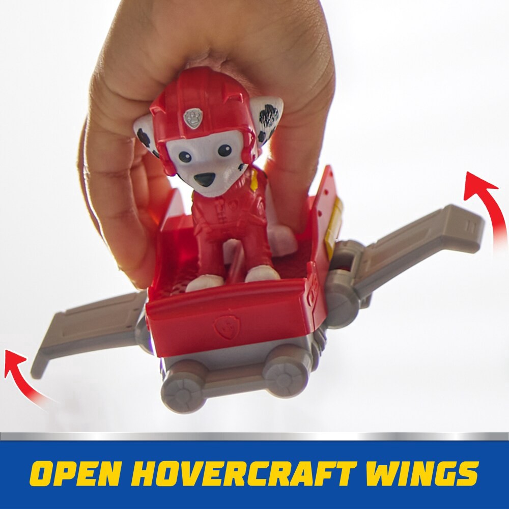 slide 6 of 6, Paw Patrol Action Pups Marshall Action Figure & Hoverboard Airplane Toy with Foldable Wings, 1 ct