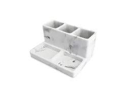 Splash Home 4-In-1 Marble Vanity Organizer