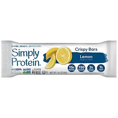 slide 1 of 1, SimplyProtein Crispy Bars - Lemon, 1.41 oz