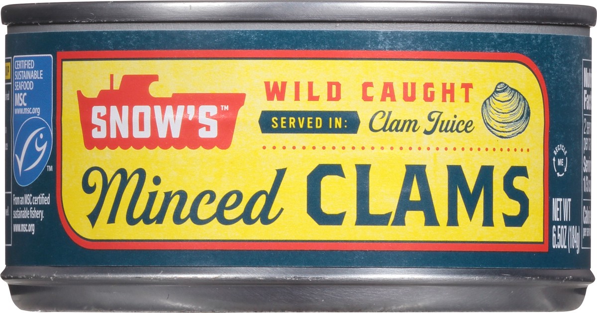 slide 1 of 9, Bumble Bee Foods, Llc Snow's Bumble Bee Minced Clams In Clam Juice, 6.5 oz