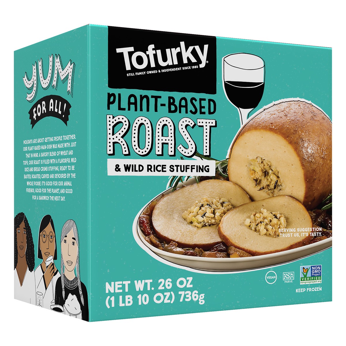 slide 2 of 7, Tofurky Roast Stuff 26 Oz, 1 ct