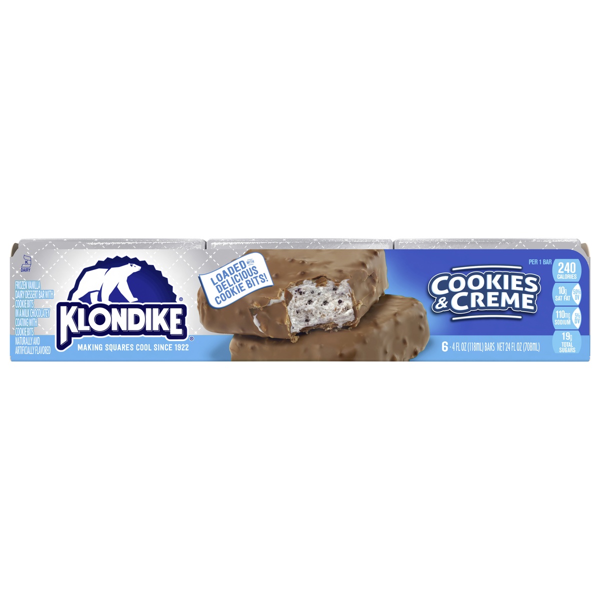 slide 1 of 5, Klondike Oreo Cookies & Cream Bars, 24 fl oz