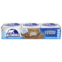 Klondike Frozen Dairy Dessert Bars Cookies & Creme, 4 fl oz, 6 Count