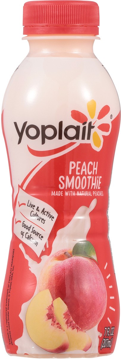 slide 11 of 12, Yoplait Peach Smoothie 7 fl oz, 7 fl oz