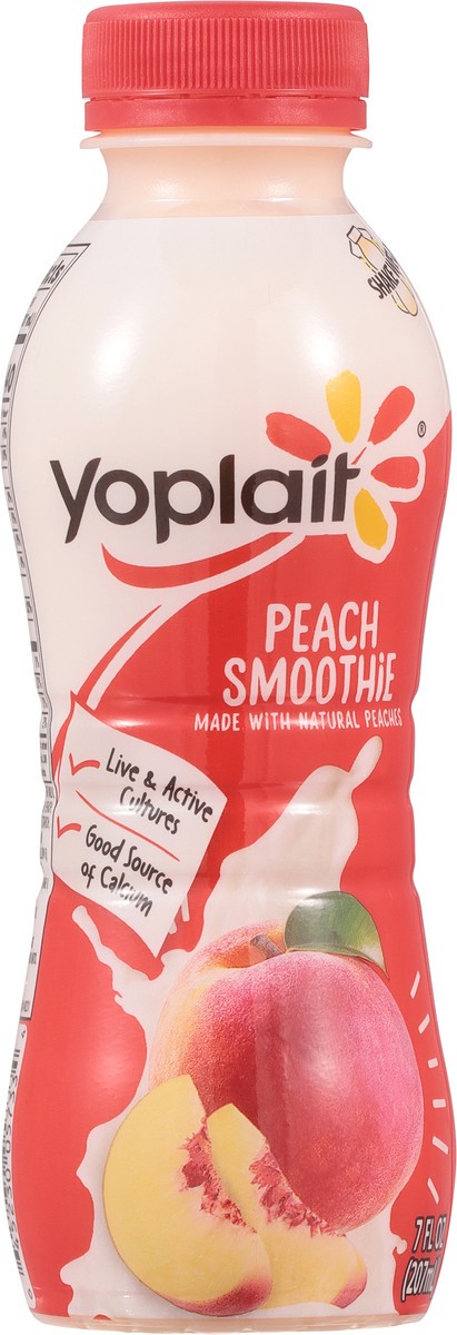 slide 2 of 12, Yoplait Peach Smoothie 7 fl oz, 7 fl oz