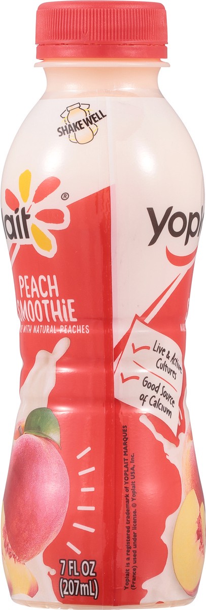 slide 12 of 12, Yoplait Peach Smoothie 7 fl oz, 7 fl oz
