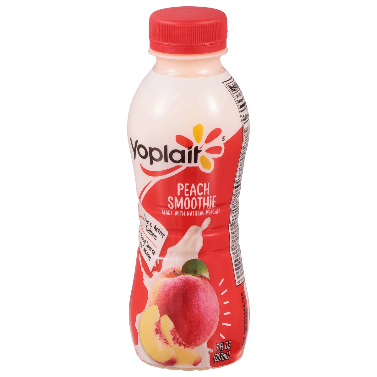 slide 9 of 12, Yoplait Peach Smoothie 7 fl oz, 7 fl oz