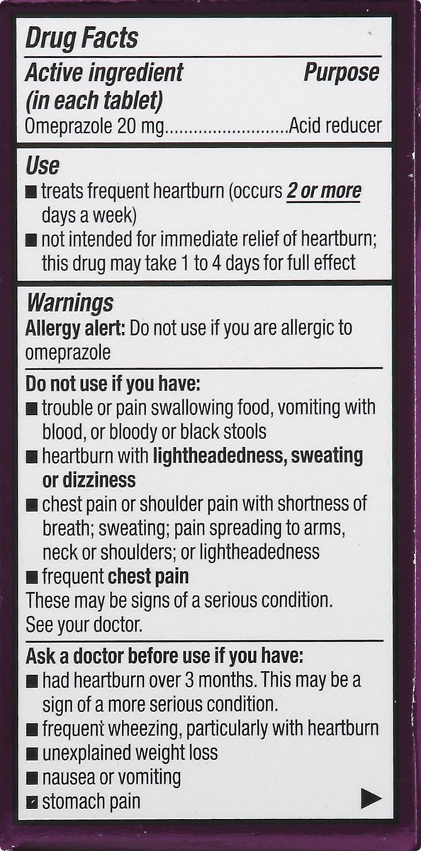 slide 8 of 11, CVS Health Omeprazole 20 mg Delayed Release Tablets, 14 ct; 20 mg
