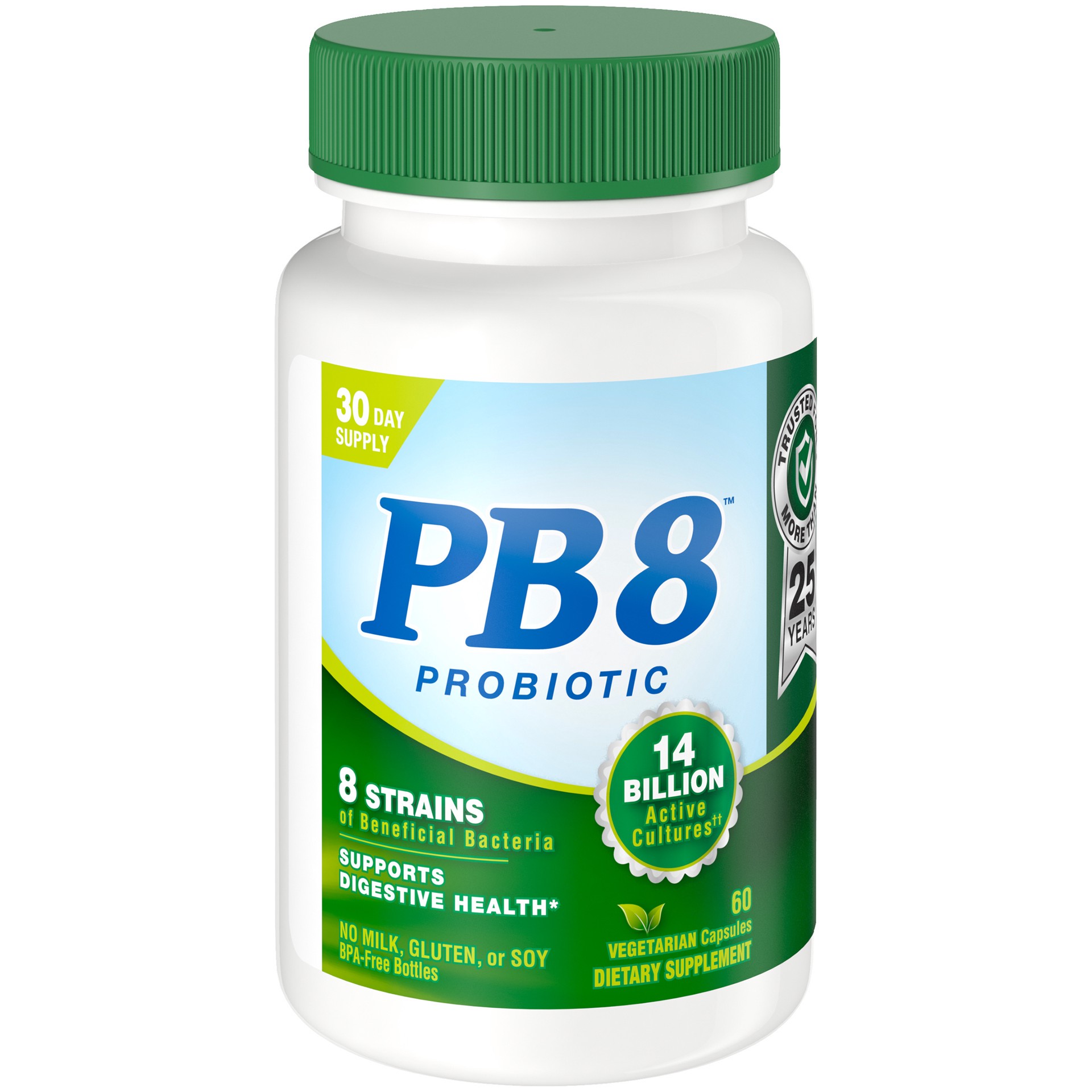 slide 1 of 4, Nutrition Now PB8™ Vegetarian Probiotic Supplement for Men and Women, 60 Count, 60 ct