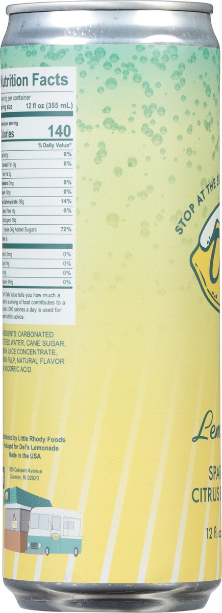 slide 11 of 13, Del's Sparkling Lemonade Citrus Beverage - 12 fl oz, 12 fl oz