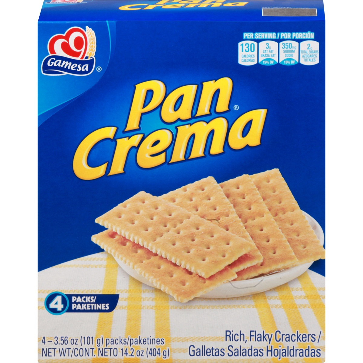 slide 1 of 1, Gamesa Pan Crema Crackers, 14.2 oz