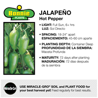 slide 7 of 9, Bonnie Plants  Pepper Jalapeno Hot, 19.3 oz