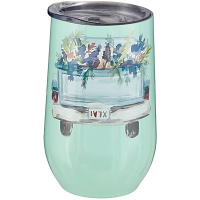 slide 1 of 1, Haven & Key Mint Truck Bluebonnet Stemless Tumbler, 16 oz