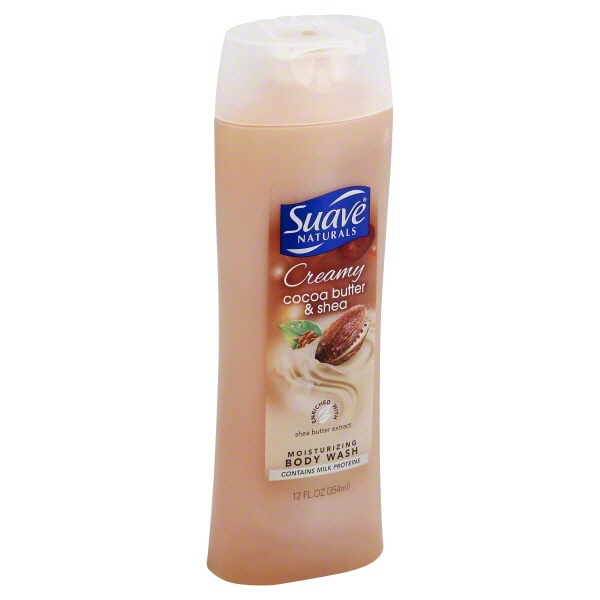 slide 1 of 1, Suave Body Wash Cocoa Butter & Shea, 12 oz