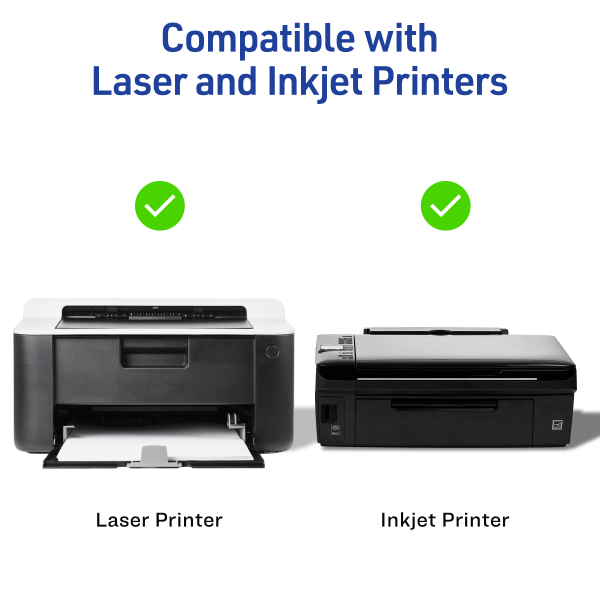 slide 7 of 9, Avery Printable Labels With Sure Feed, Round, 1"" Diameter, Matte White, Pack Of 1200, 1200 ct