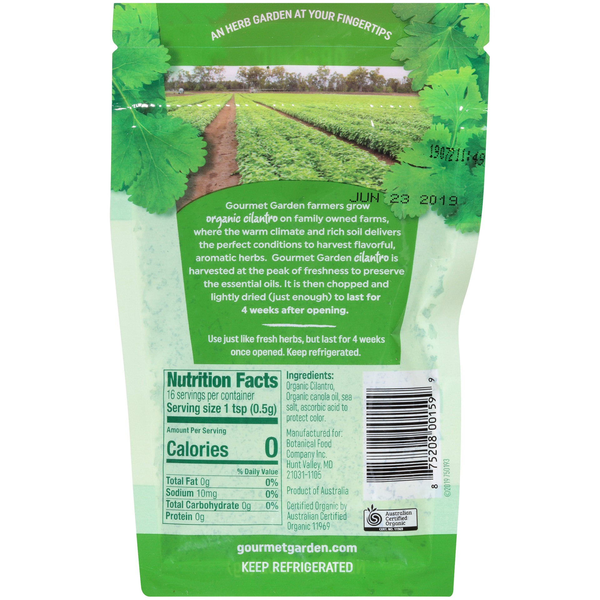 slide 2 of 5, Gourmet Garden Lightly Dried Organic Cilantro Pouch, 0.28 oz, 0.28 oz