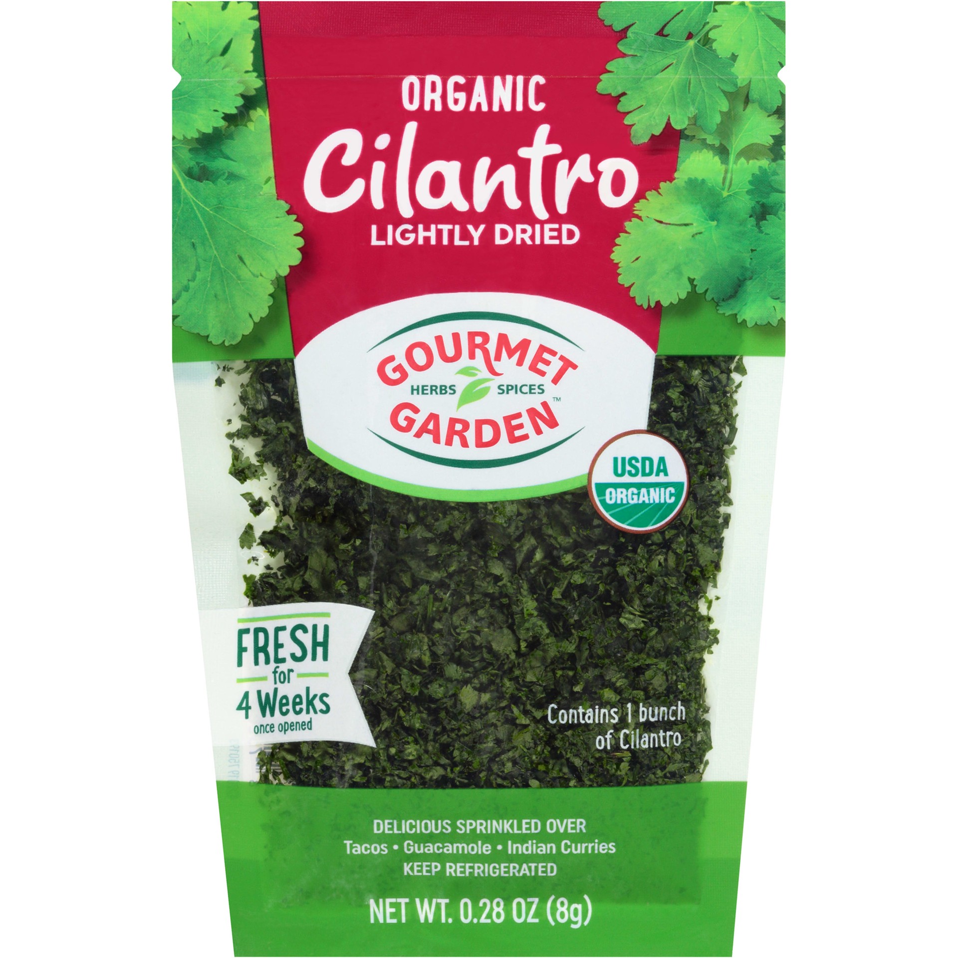 slide 1 of 5, Gourmet Garden Lightly Dried Organic Cilantro Pouch, 0.28 oz, 0.28 oz