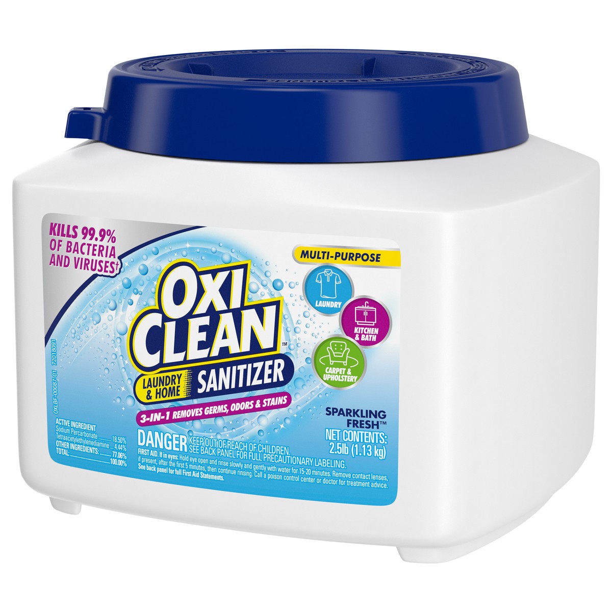 slide 6 of 12, Oxi-Clean Laundry & Home Sanitizer for Laundry, Kitchen, Bath, Carpet & Upholstery, 2.5 Lbs, 2.5 lb