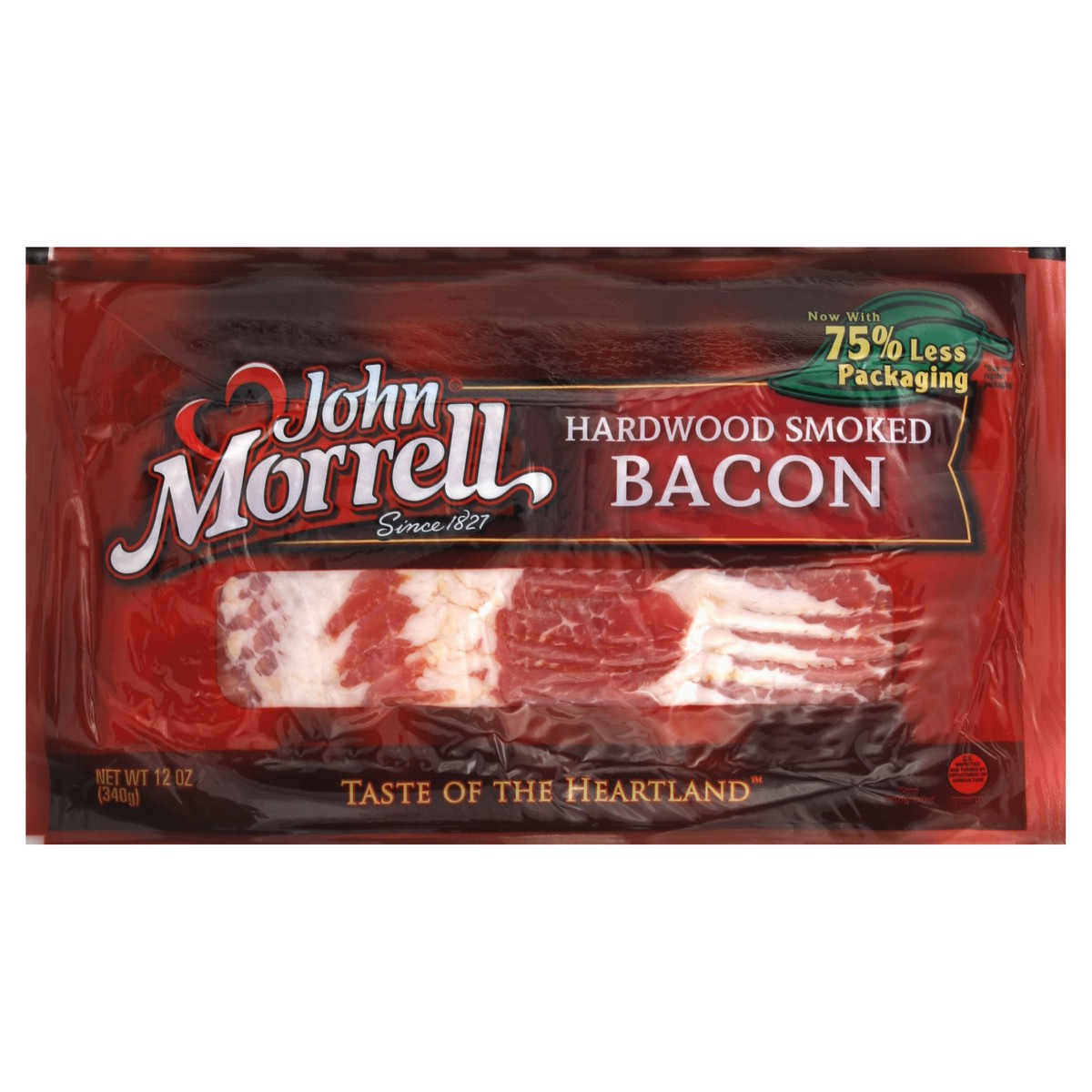 slide 4 of 5, John Morrell Hardwood Smoked Bacon, 12 oz