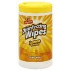 slide 1 of 1, ShopRite Lemon Disinfectant Wipes, 75 ct