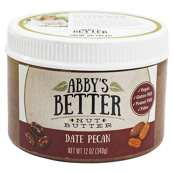 slide 1 of 1, Abby's Better Nut Butter Date Pecan, 12 oz