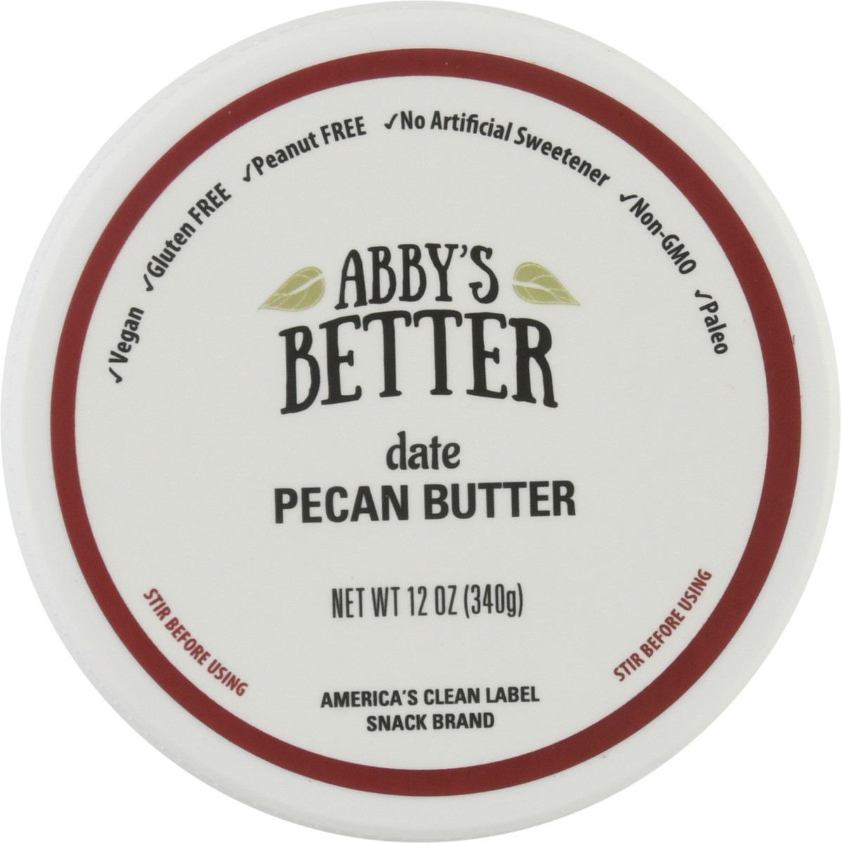 slide 2 of 9, Abby's Better Date Pecan Butter 12 oz, 12 oz