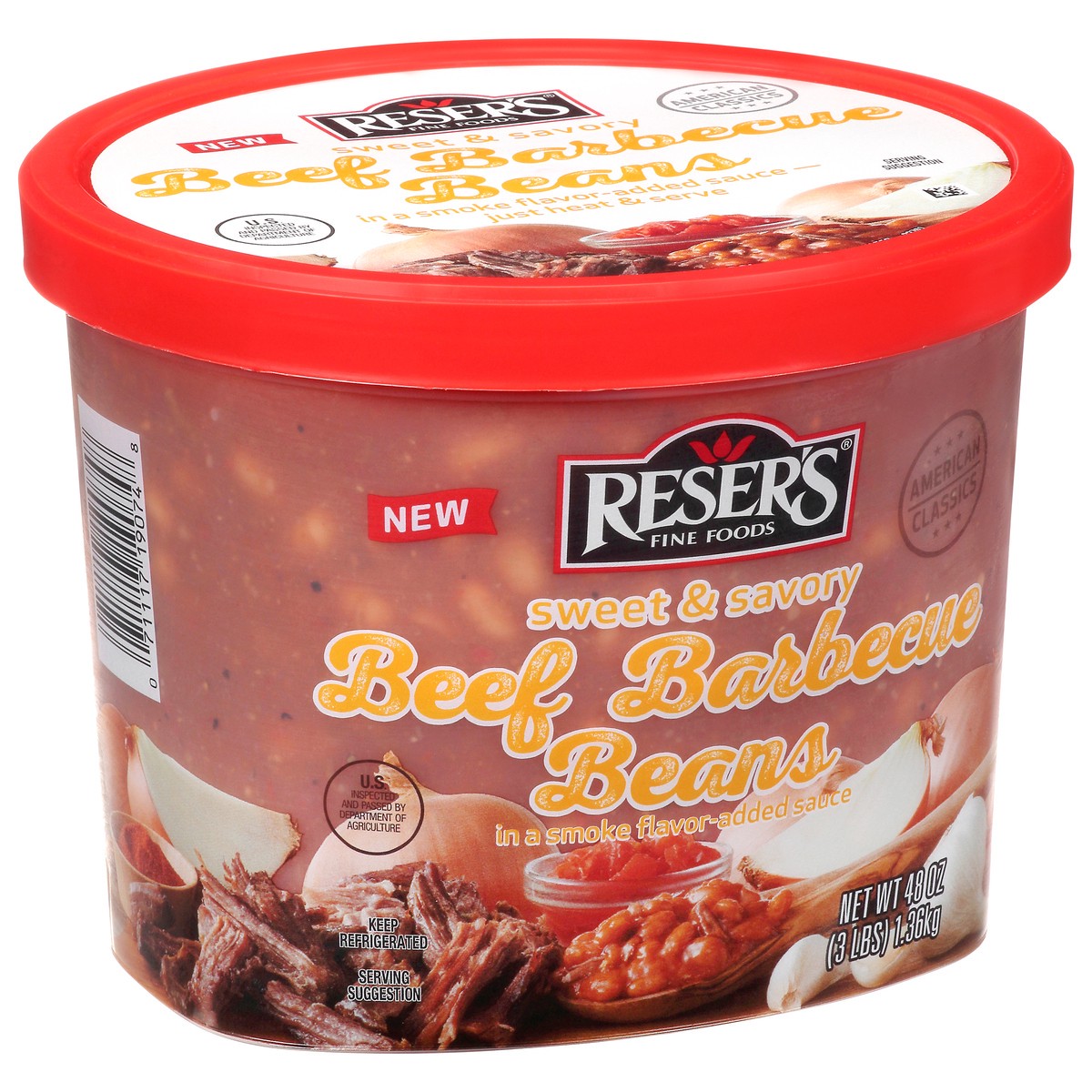 slide 10 of 13, Reser's Beef Barbecue Beans, 3 lb