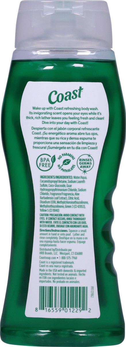 slide 11 of 13, Coast Moisturizing Emerald Burst Body Wash 18 fl oz, 18 fl oz