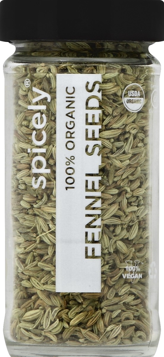 slide 2 of 2, Spicely Organic Spices Fennel Seeds 1.1 oz, 1.1 oz