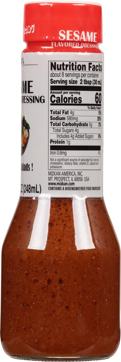 slide 8 of 9, Mizkan Flavored Sesame Dressing 8.4 fl oz, 8.4 fl oz