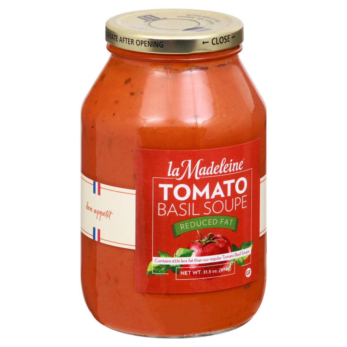 slide 7 of 13, La Madeleine Reduced Fat Tomato Basil Soupe 31.5 oz, 31 oz