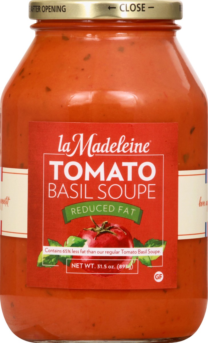 slide 8 of 13, La Madeleine Reduced Fat Tomato Basil Soupe 31.5 oz, 31 oz