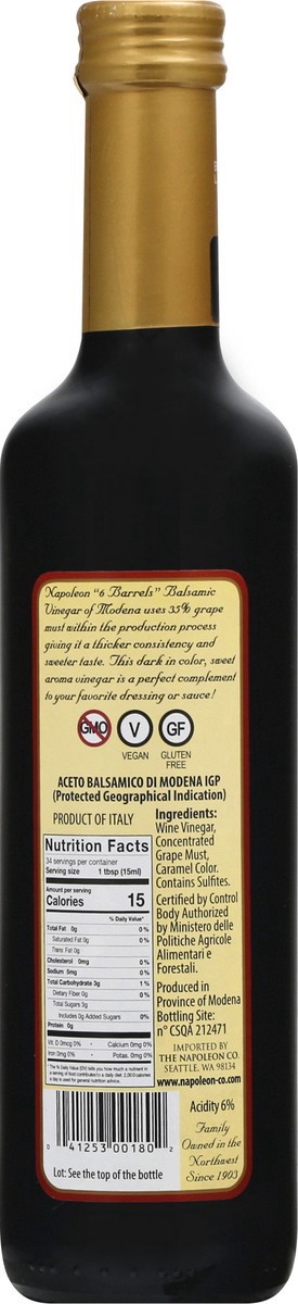 slide 4 of 9, Napoleon Balsamic Vinegar 16.9 oz, 17 fl oz