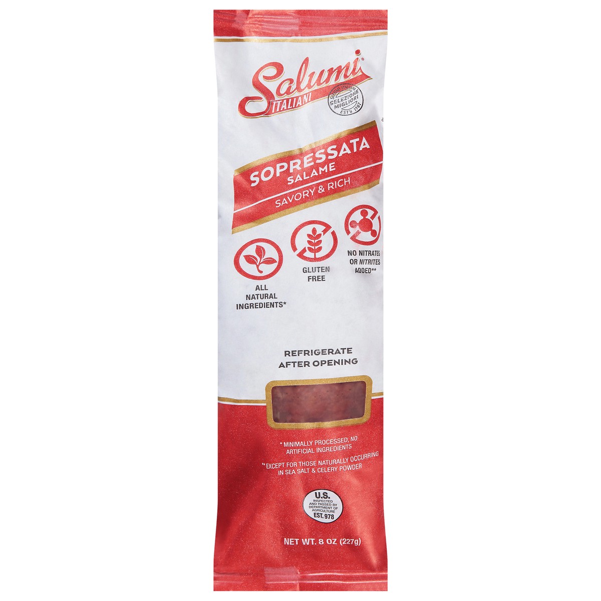 slide 7 of 14, Italiani Genoa Salame Chub, 8 oz